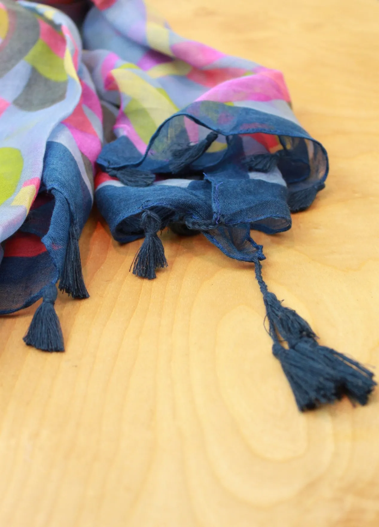 Aleutian Geo Tassel Scarf