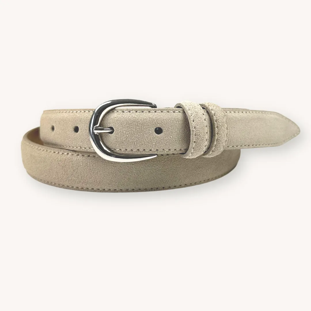 Beige Suede Belt