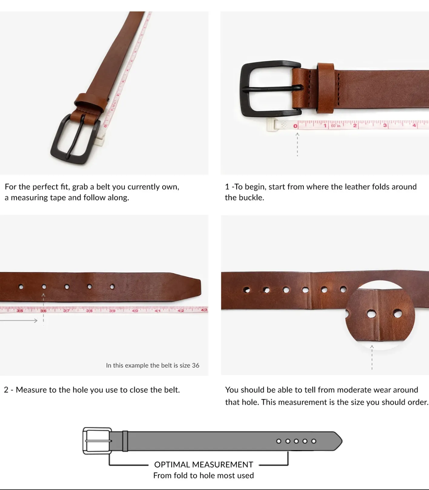 BRAYAN POLISHED U-BUCKLE BELT