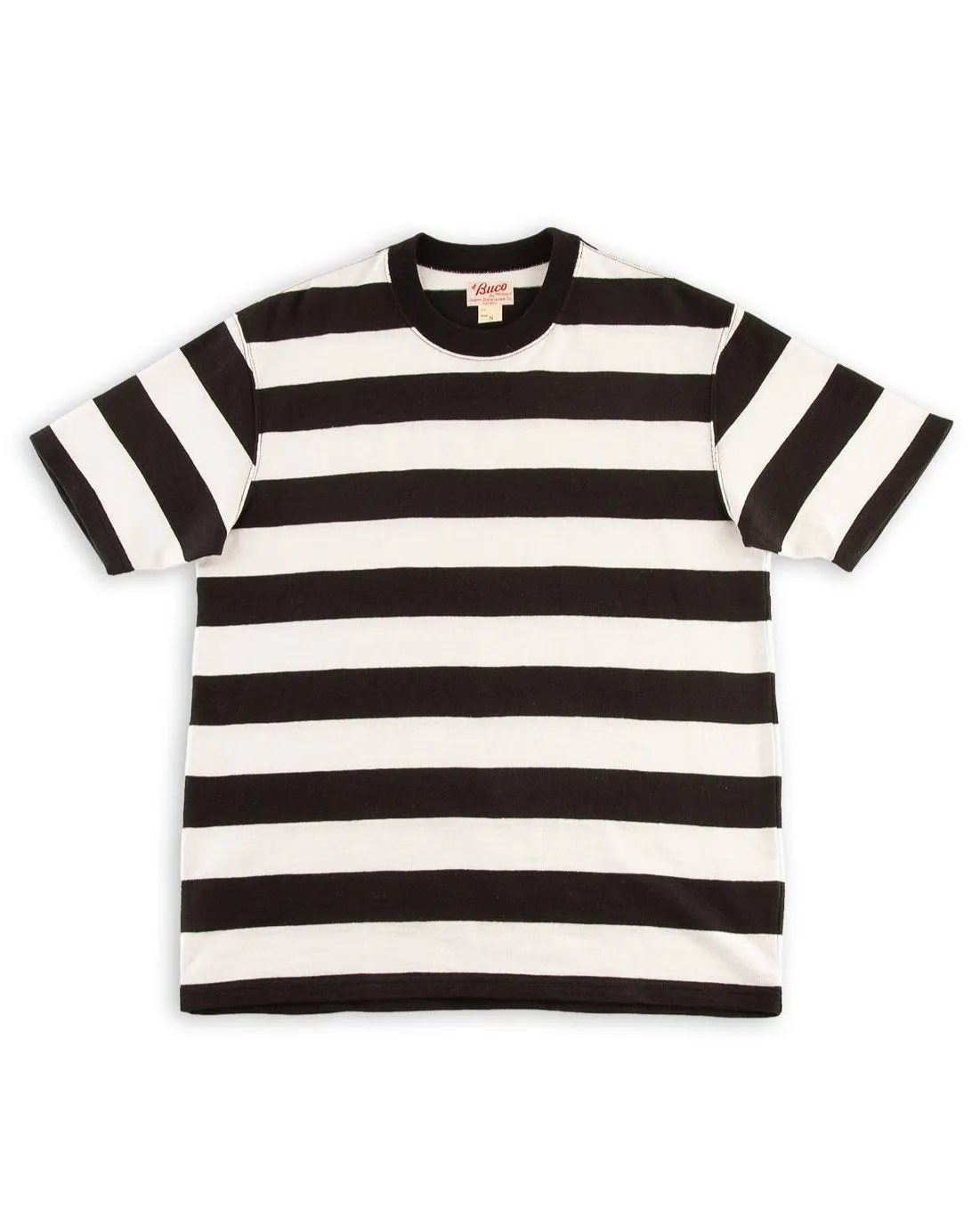 Buco Stripe Tee S/S - White/Black