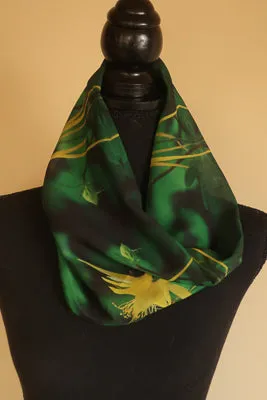 Chiffon Scarf - Yellow Columbine