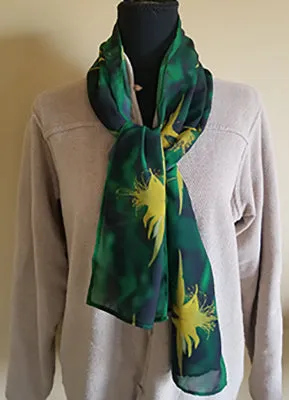 Chiffon Scarf - Yellow Columbine