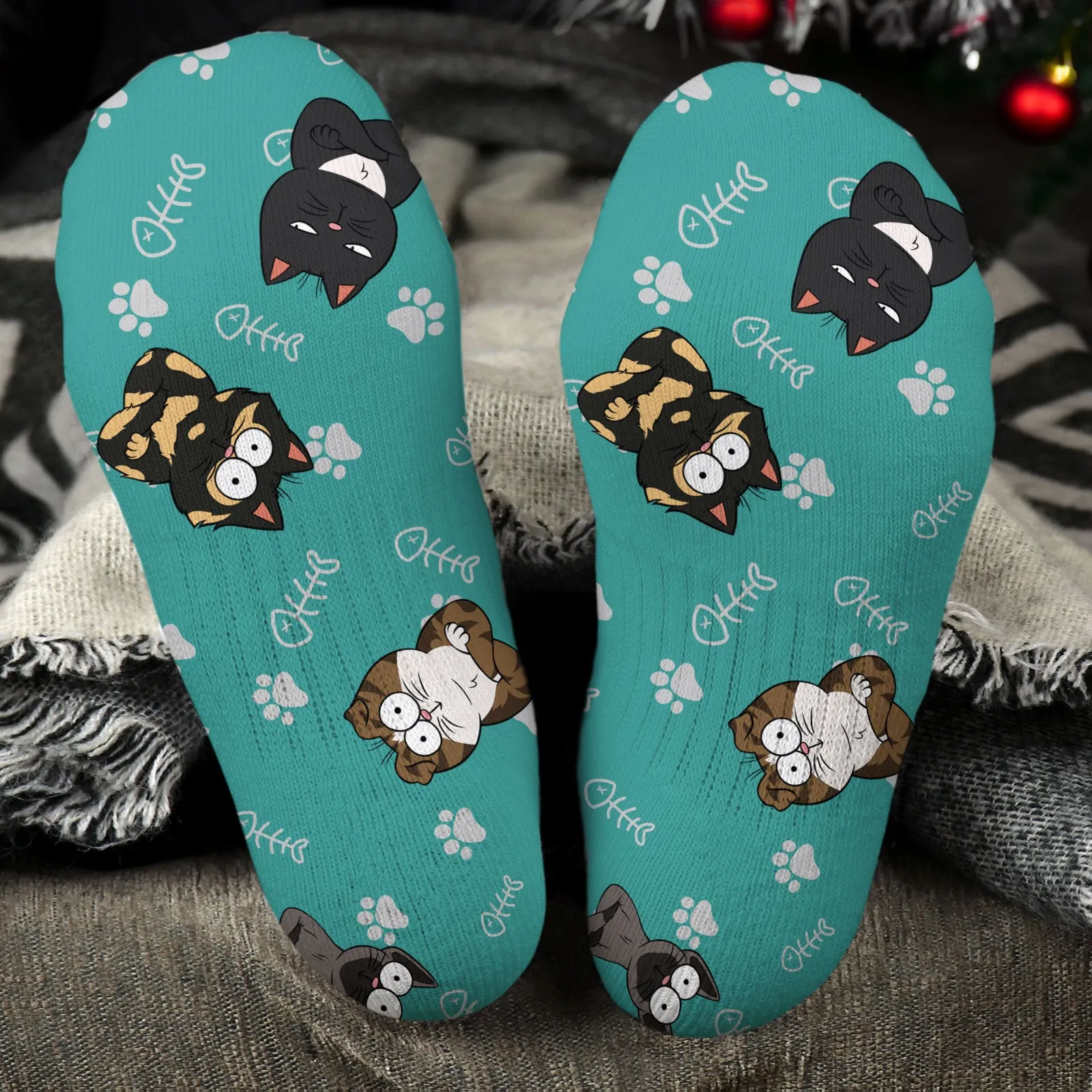 Colorful Paw - Personalized Crew Socks