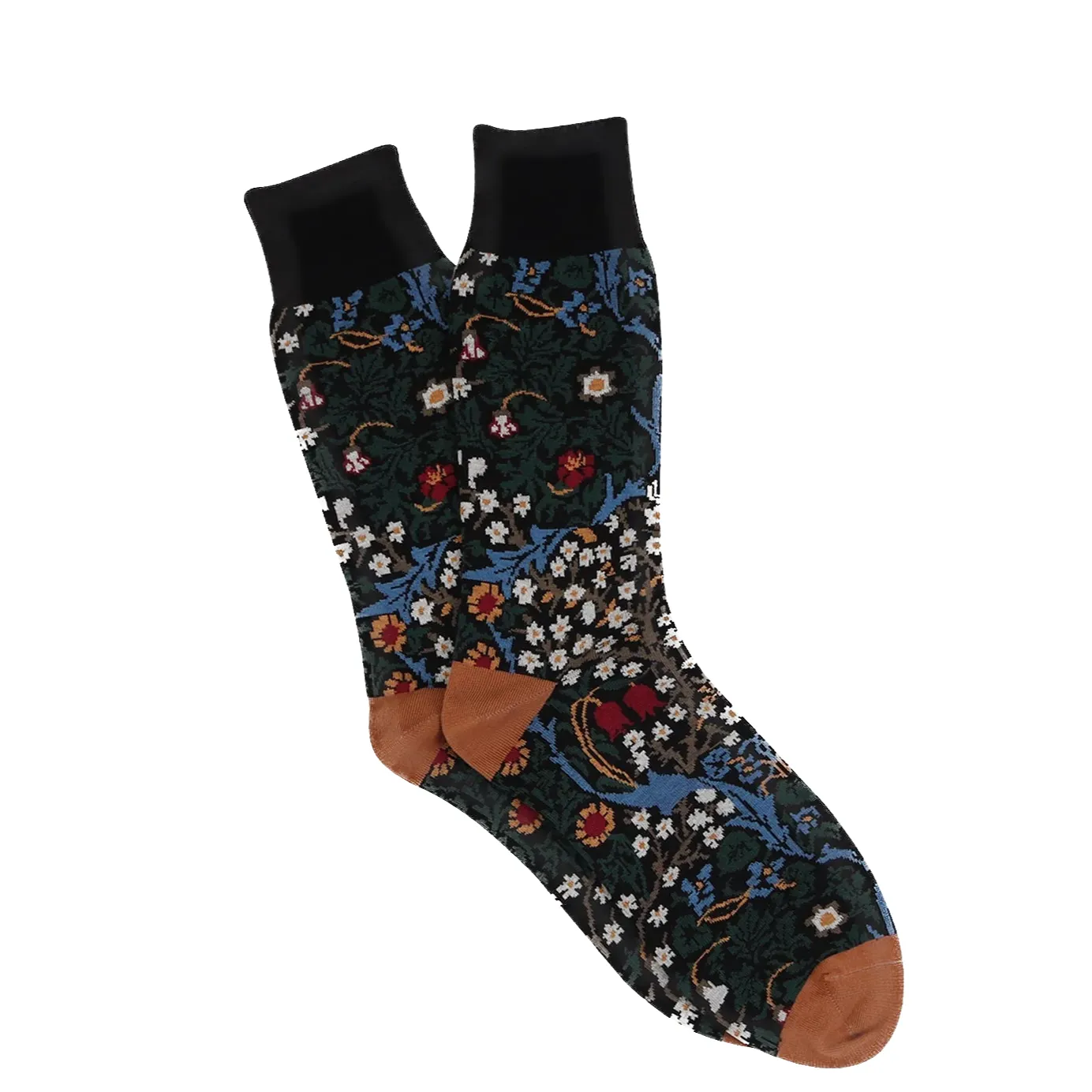 Corgi - Cotton Socks - William Morris - Blackthorn