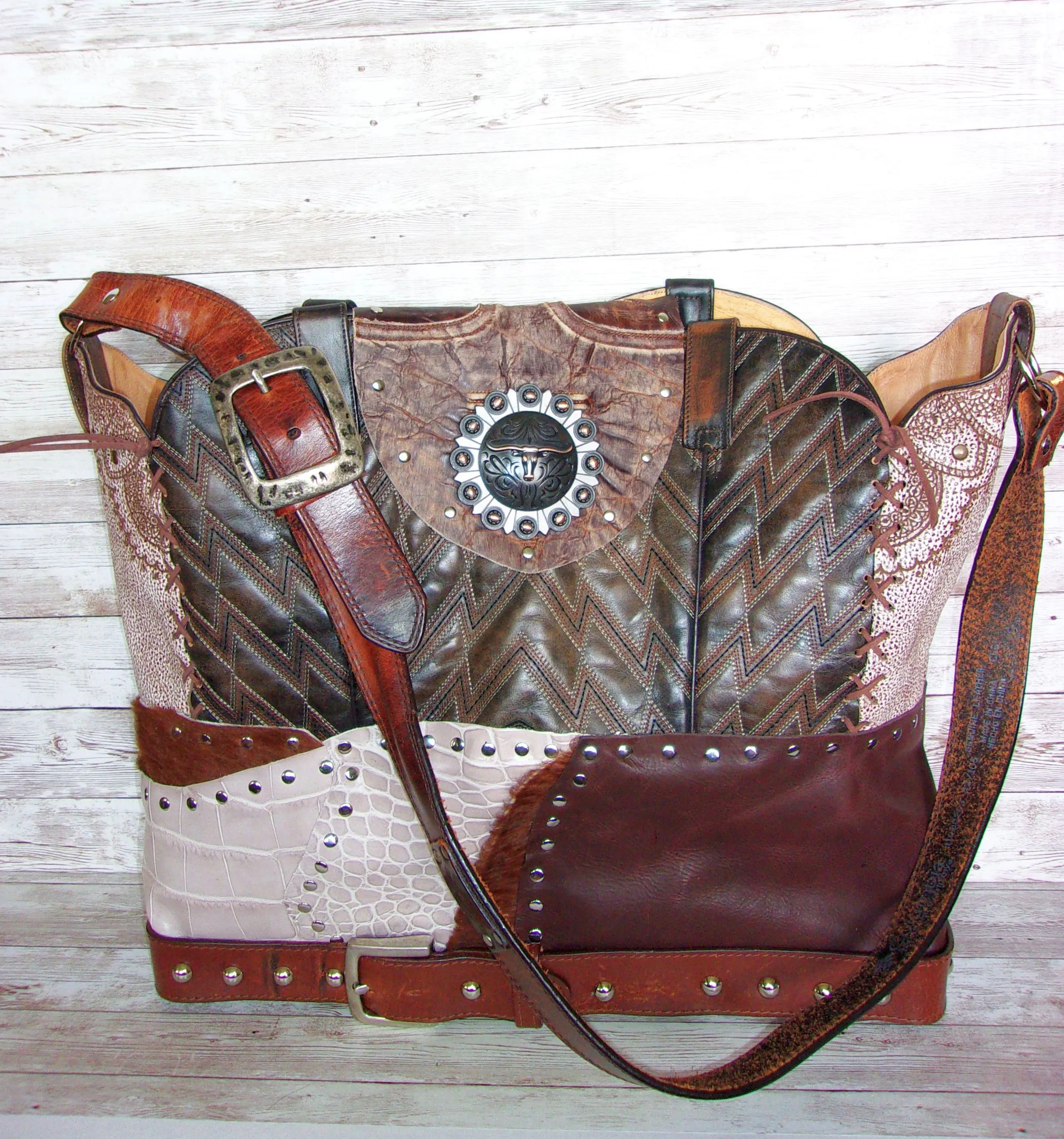 Cowboy Boot Laptop Tote LT36