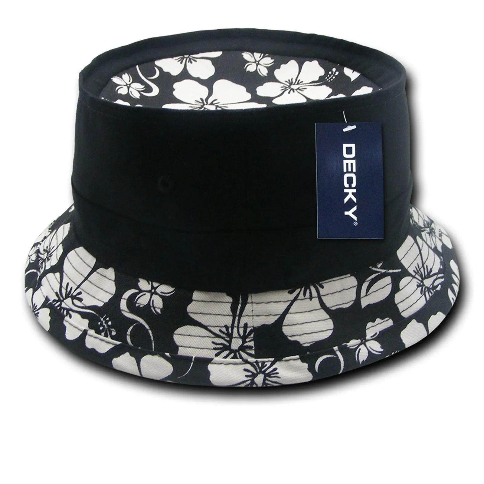 Decky Floral Fisherman Constructed Bucket Hats Caps