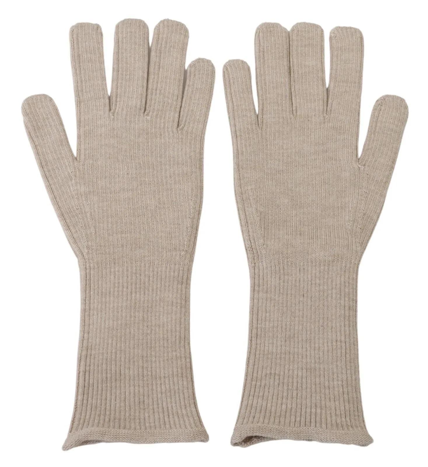 Dolce & Gabbana Elegant Ivory Cashmere-Silk Blend Gloves