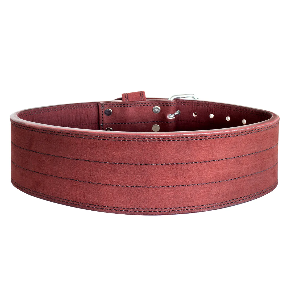 Double Prong Belt, Wine Red Colour, 10MM - IPF Approved