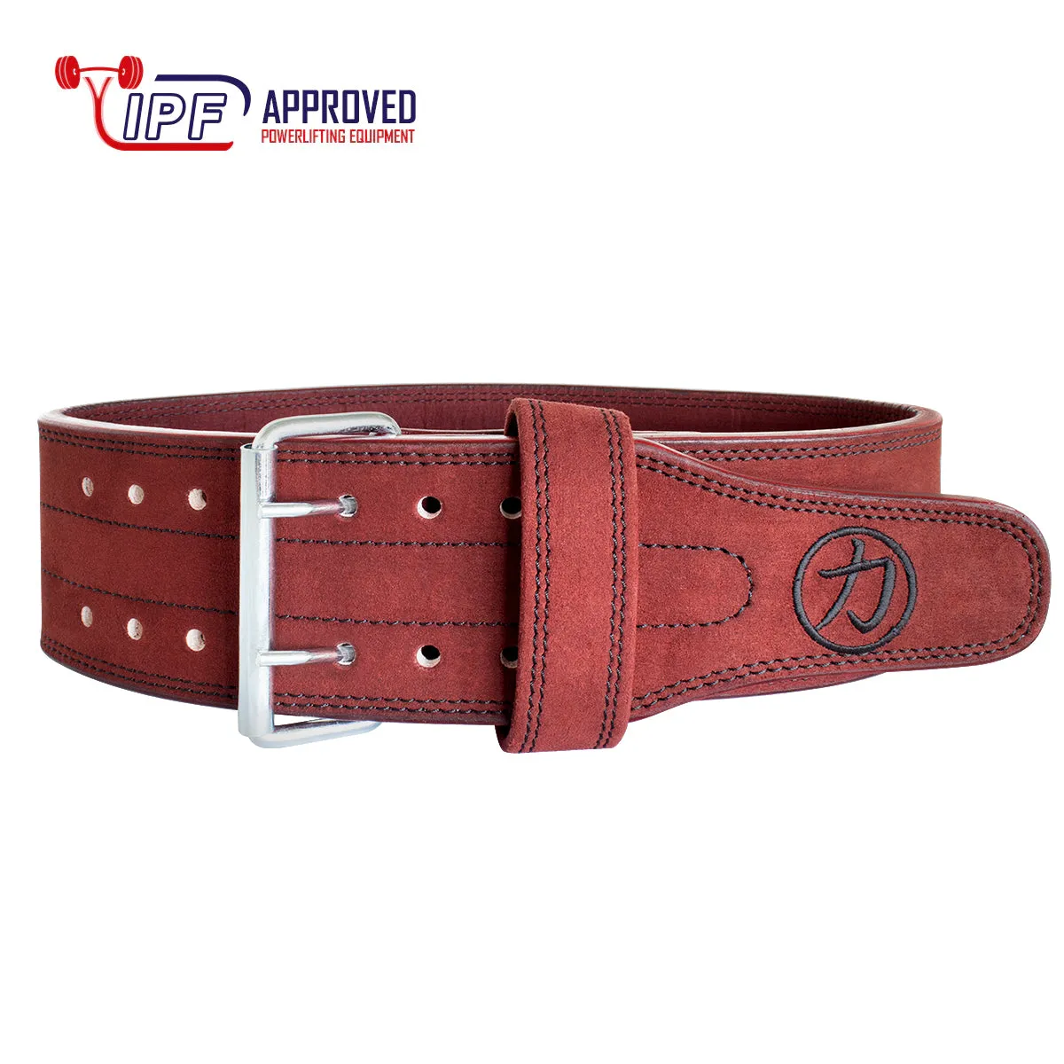 Double Prong Belt, Wine Red Colour, 10MM - IPF Approved