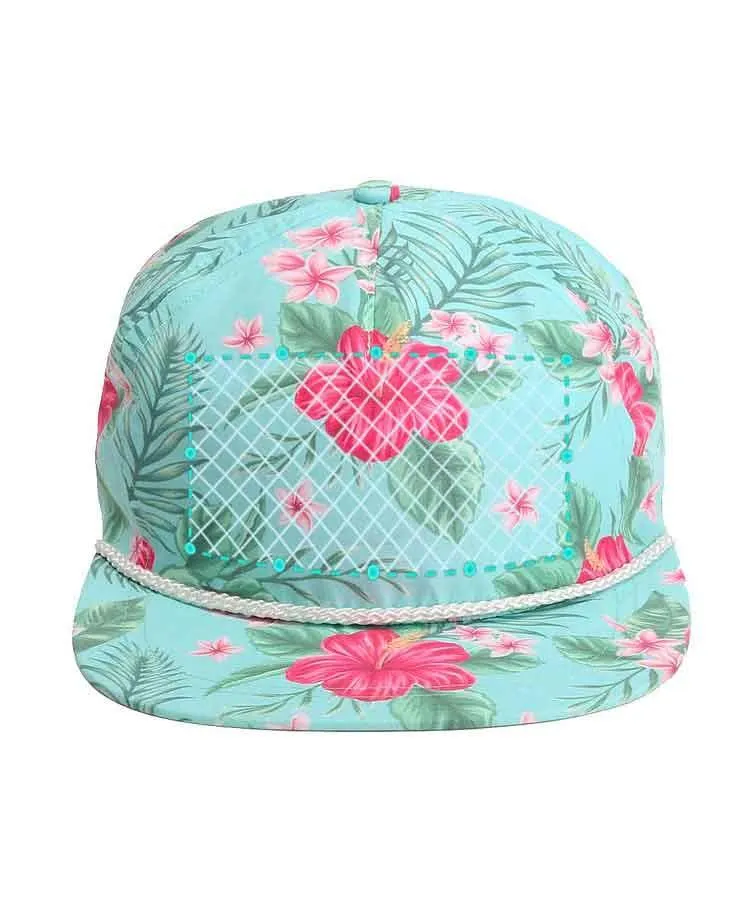 Embroidered Aloha Floral Hats