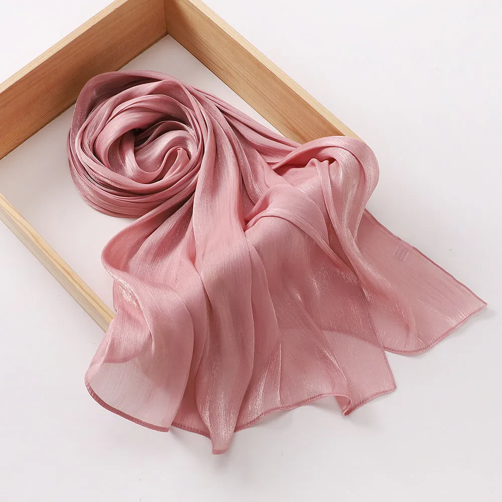 Glossy Silk Hijabs - 20 Shades