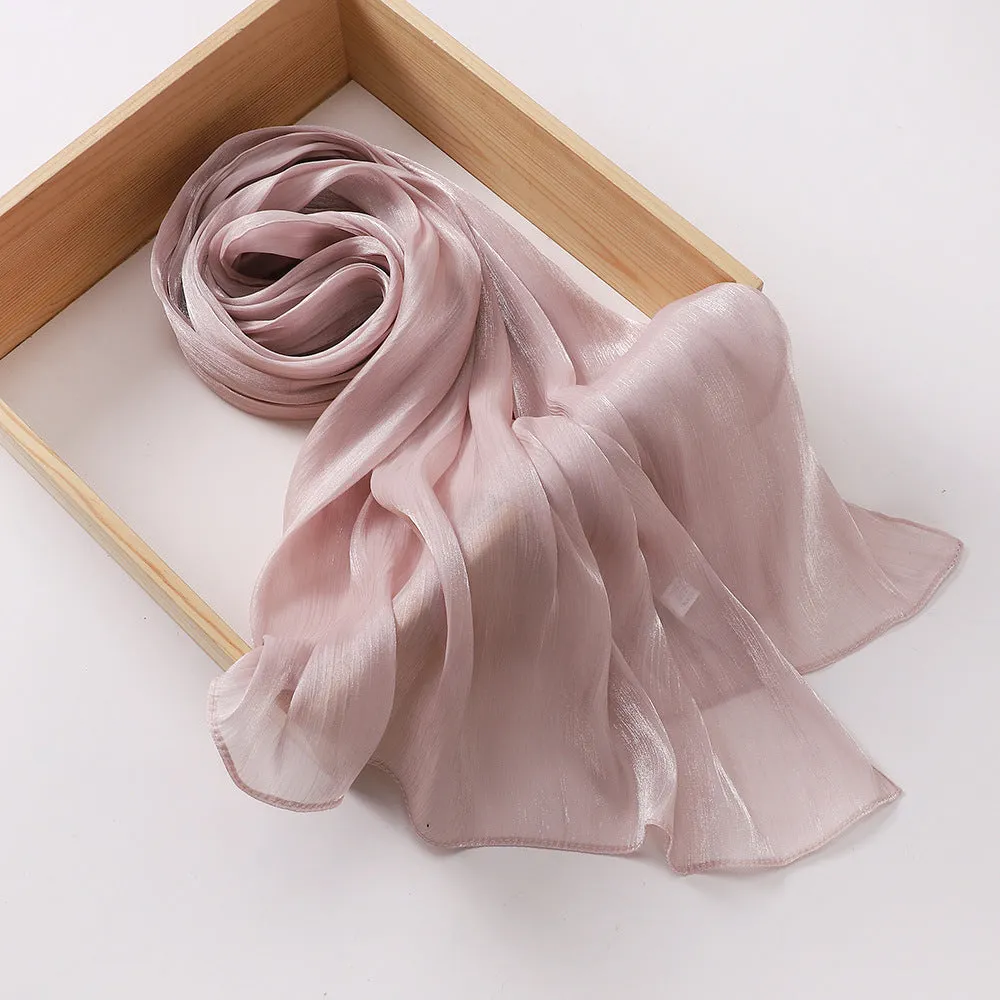 Glossy Silk Hijabs - 20 Shades