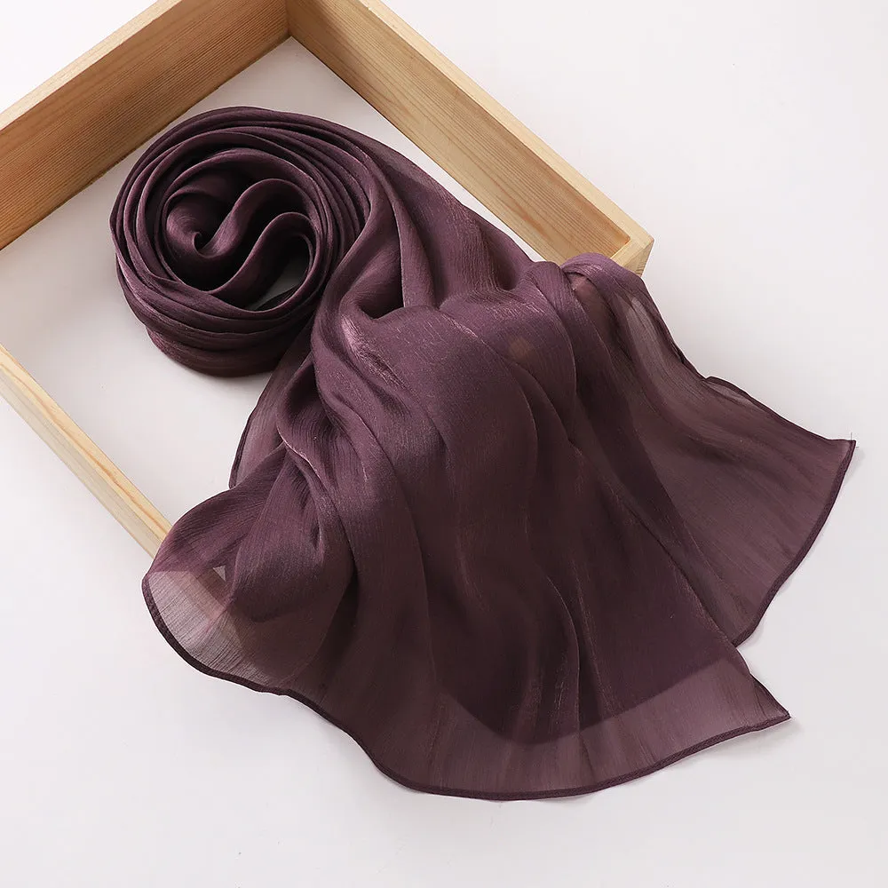 Glossy Silk Hijabs - 20 Shades