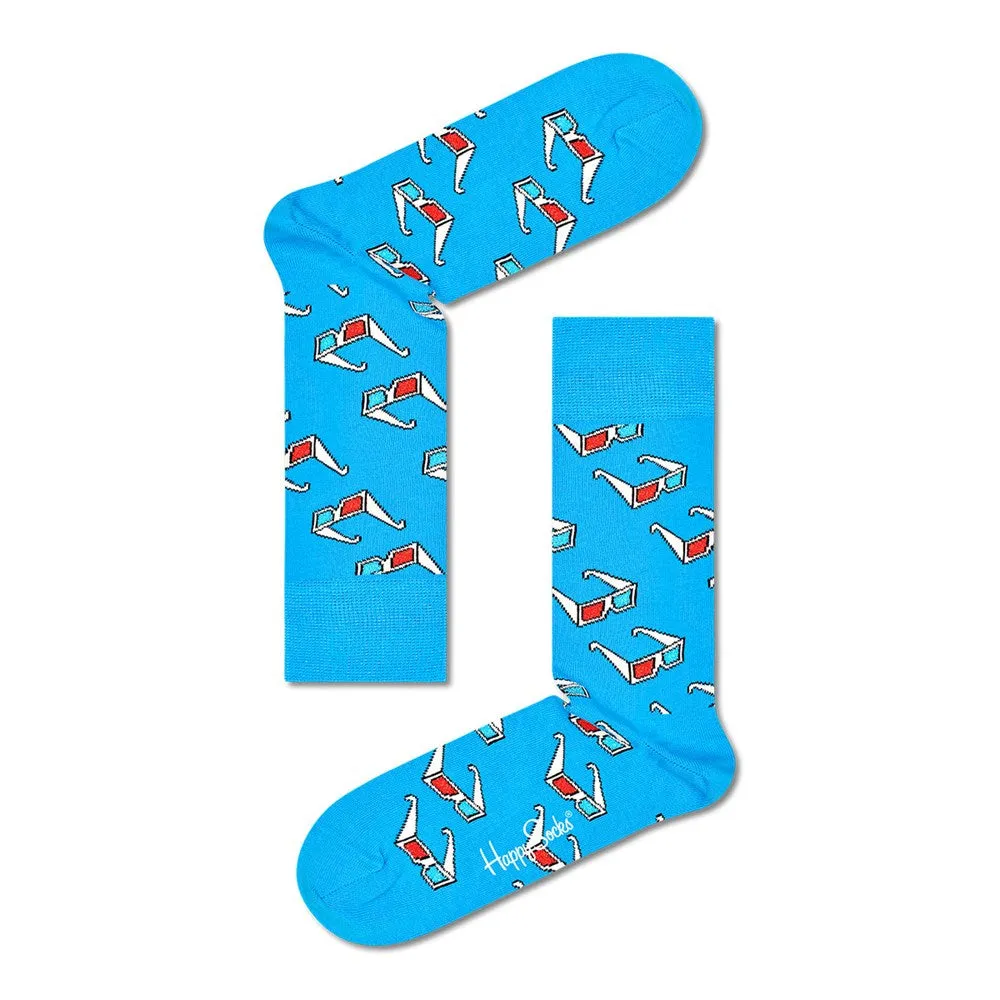 Happy Socks: 3D Glasses Light Blue ML