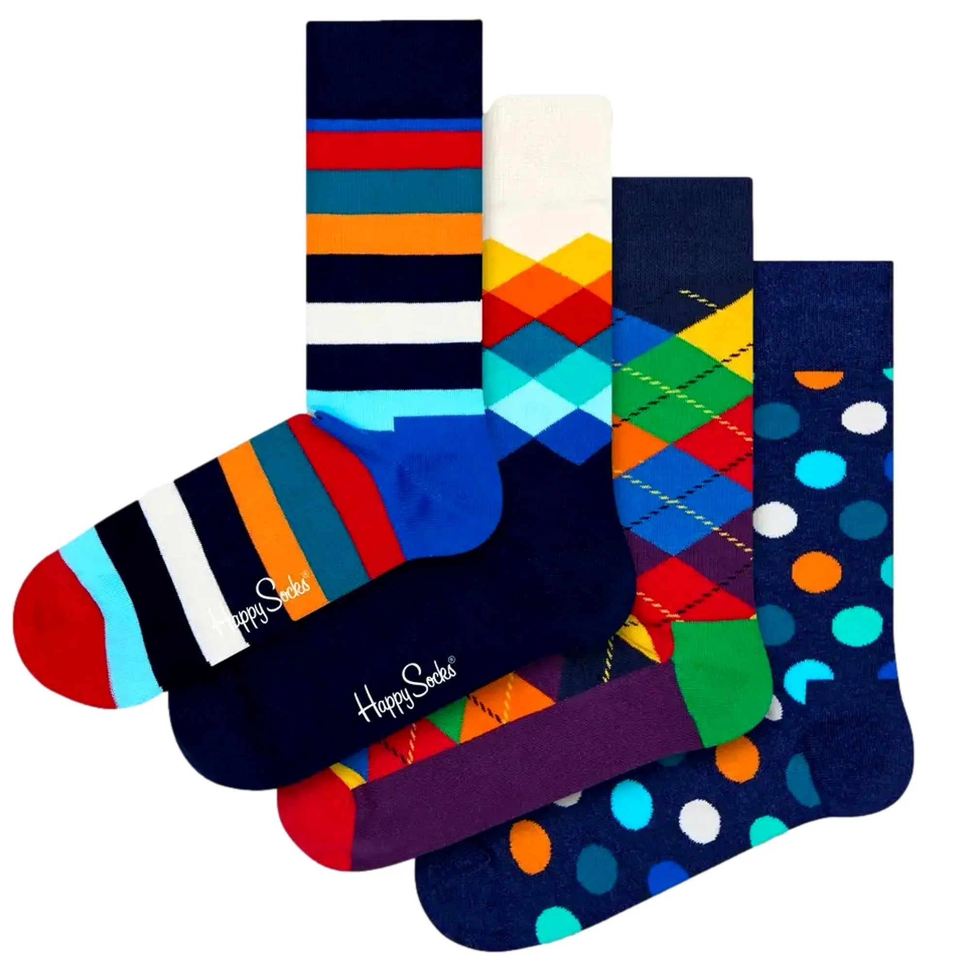 Happy Socks 4 Pack Multi-Colour Socks Gift Set