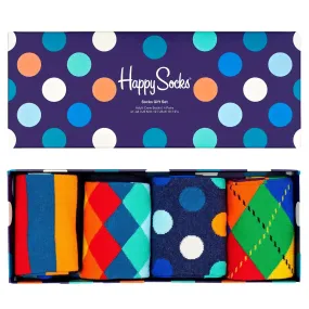 Happy Socks 4 Pack Multi-Colour Socks Gift Set