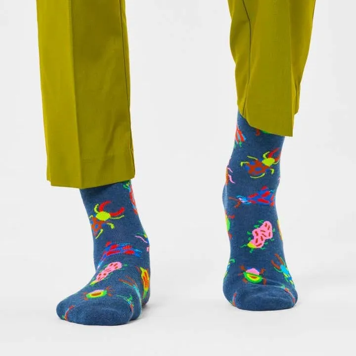 Happy Socks: Bugs Blue Marle