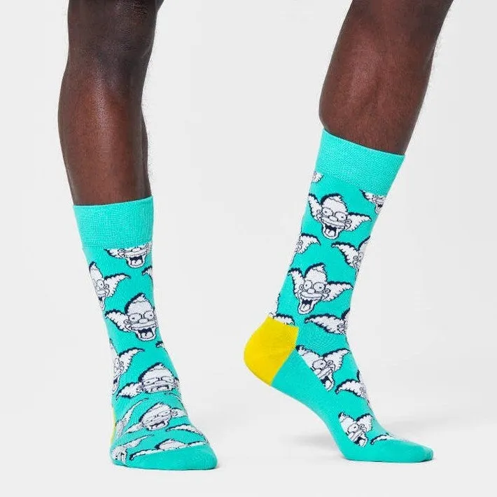 Happy Socks: The Simpsons Krusty The Clown Aqua