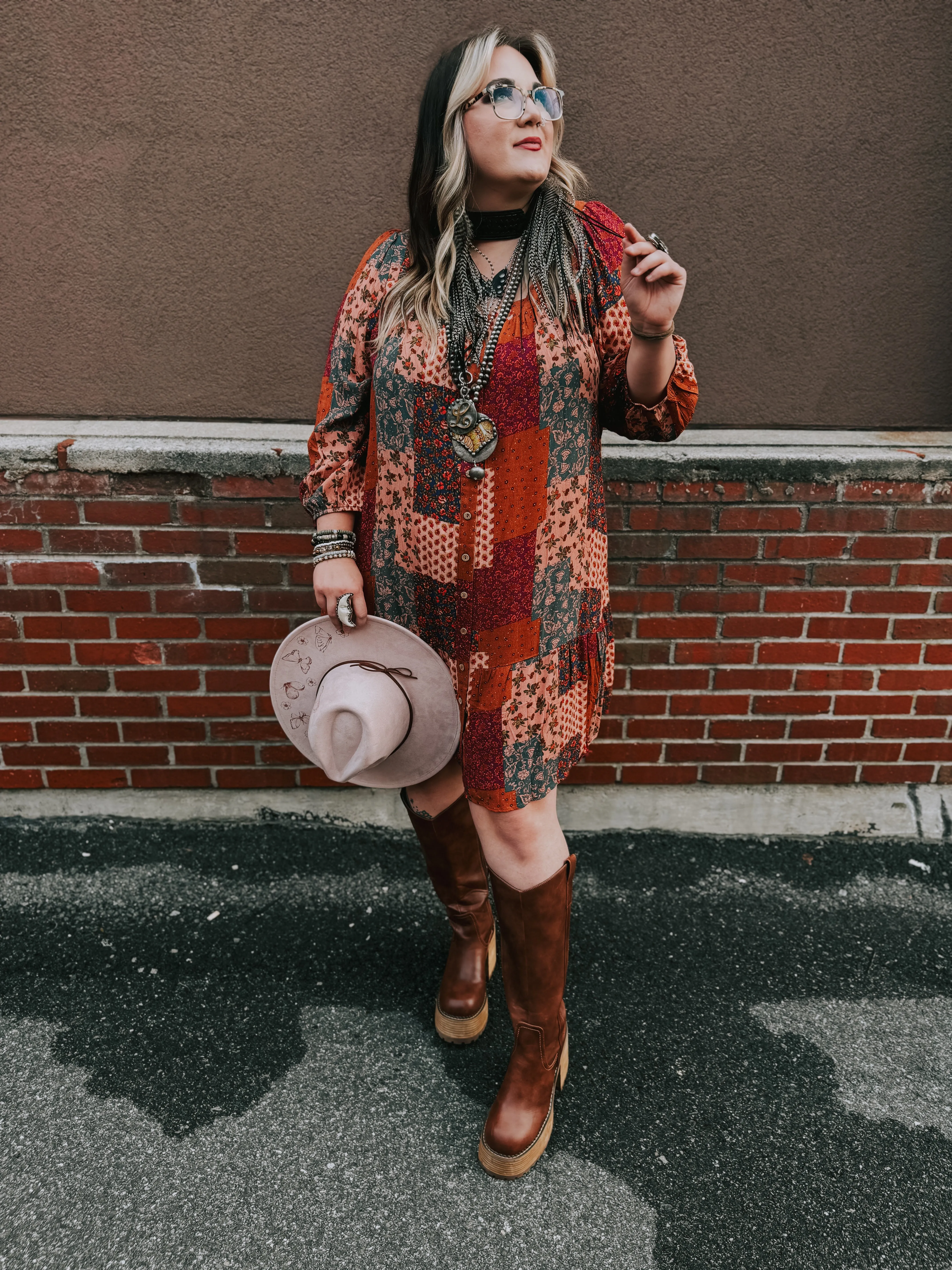 HATS- Butterfly Blush Suede Rancher