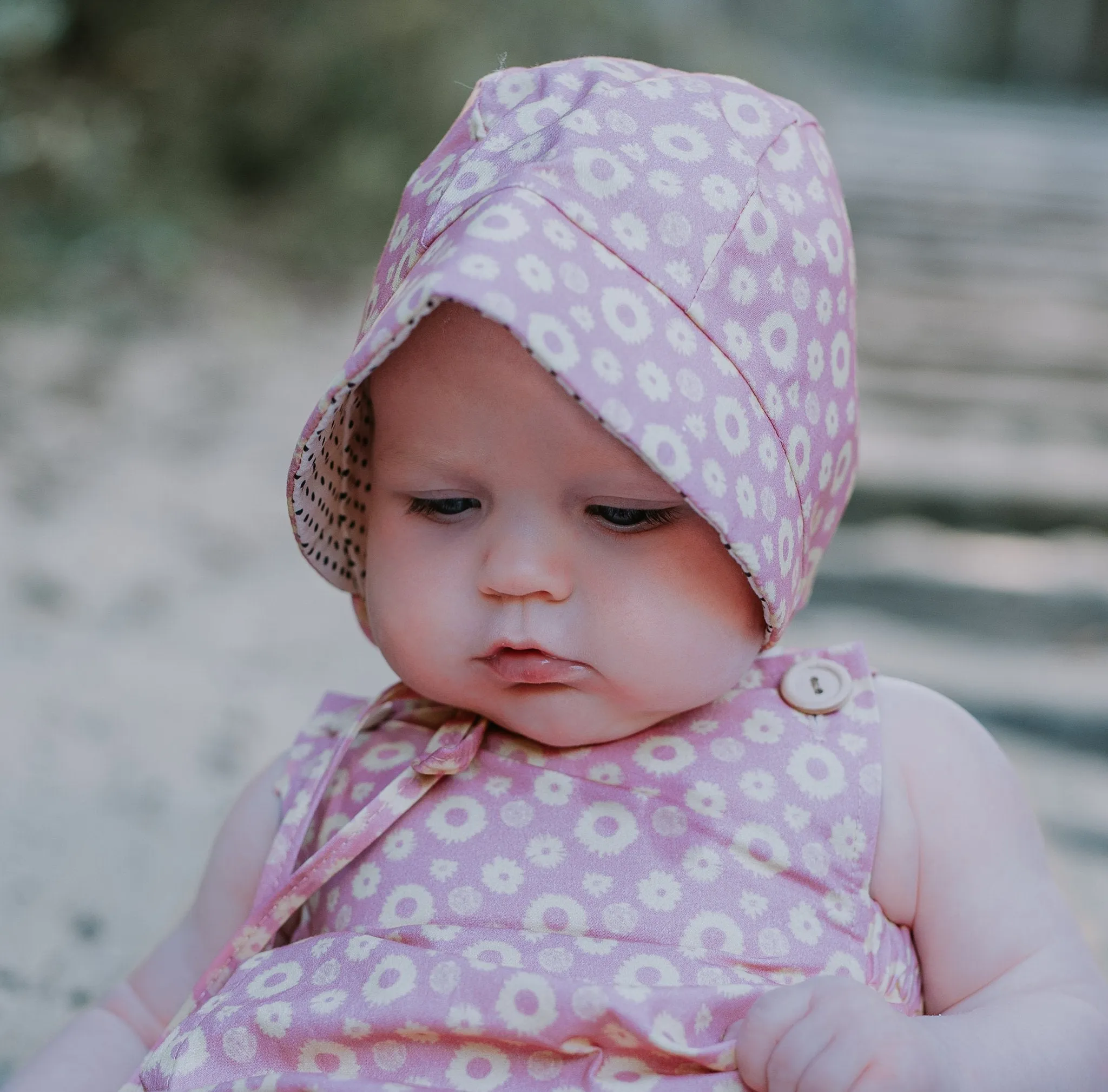 Indigo Reversible Bonnet