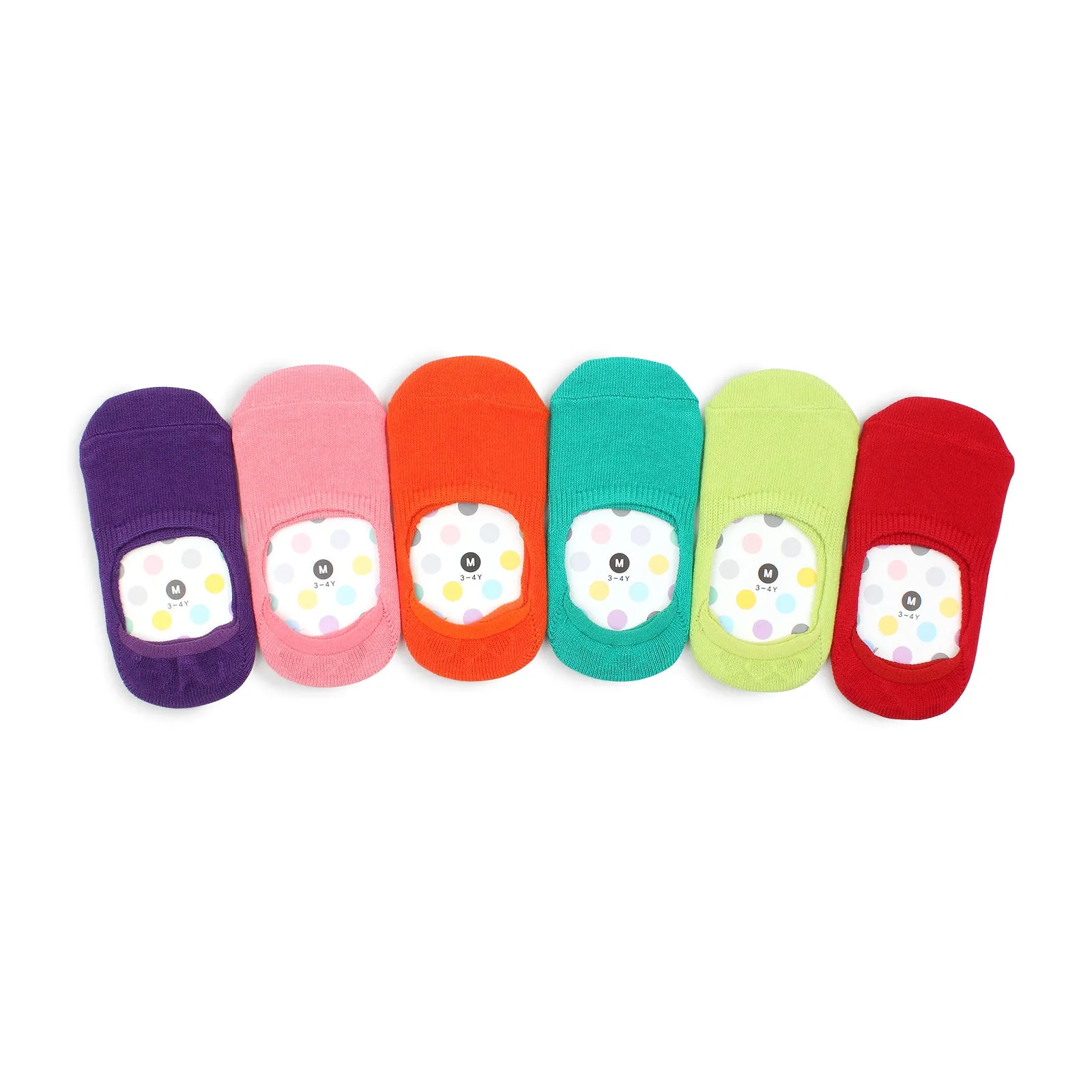 Kids Cotton Non Slip Basic Pastel Color Socks Kids Basic - G16