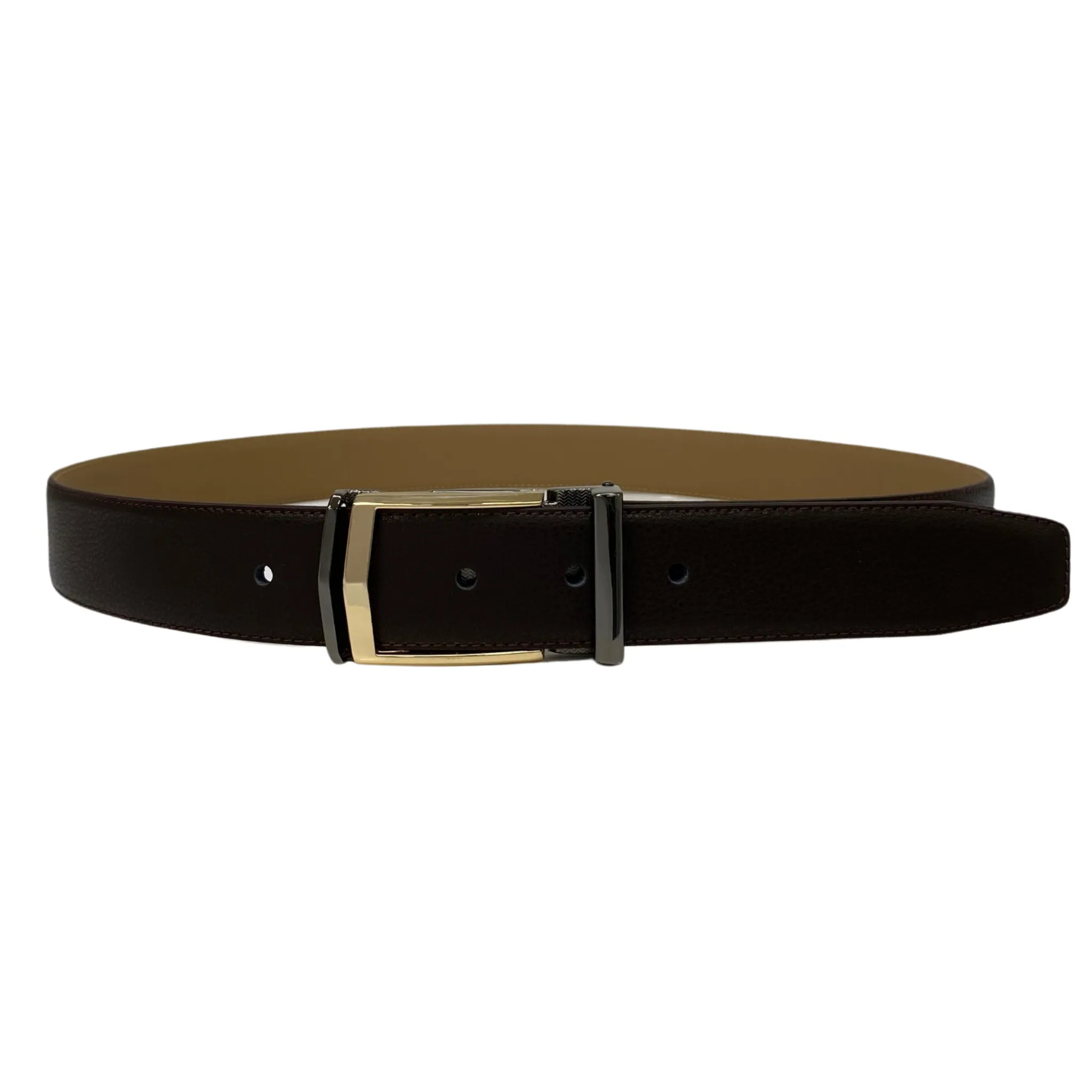 KIT - Men's Brown Genuine Leather Belt