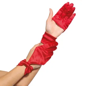 Leg Avenue Satin Bow Cut Out Gloves