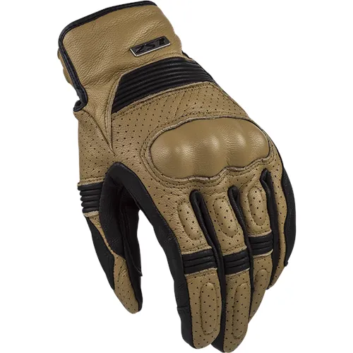 LS2 Duster Mens Gloves Tobacco Black - Motorcycle Gloves