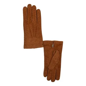 Men's Capybara Leather Gloves with Cashmere Lining and Palm Vent