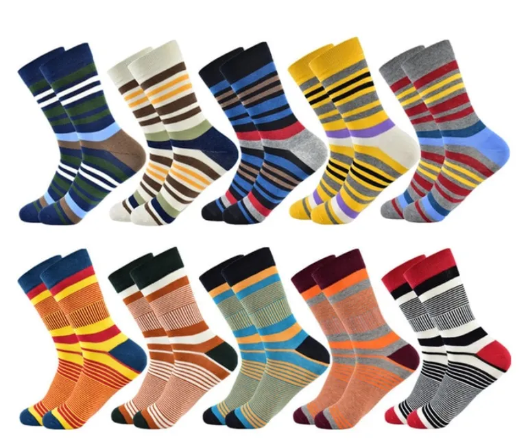 Men's Spring/Summer Cotton Colorful Socks