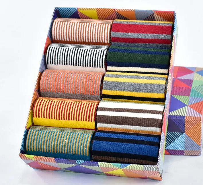 Men's Spring/Summer Cotton Colorful Socks