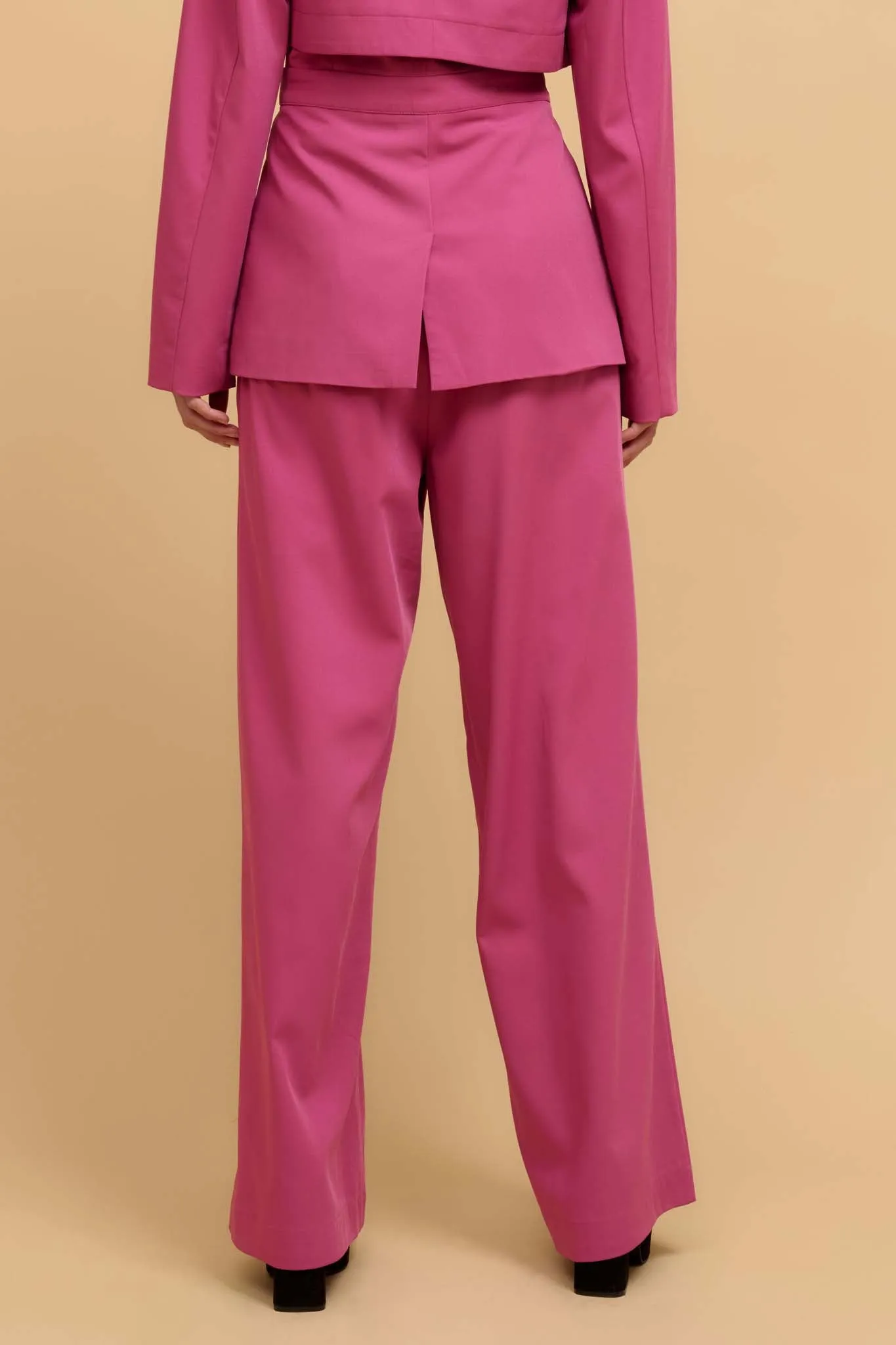 Move the Needle Double Belted Wide-Leg Pants