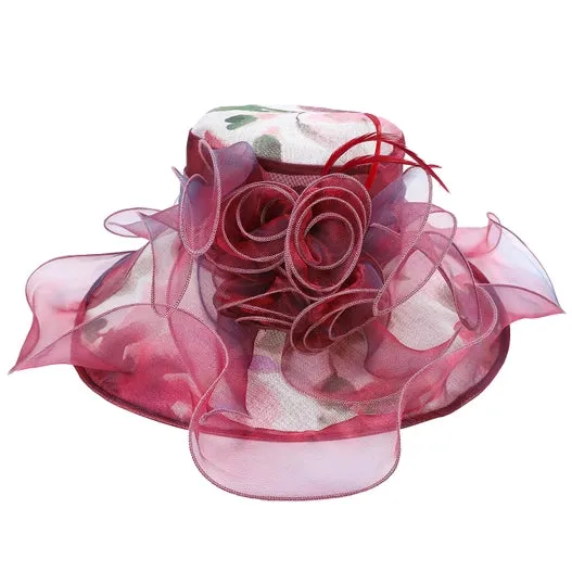 Naya | Floral Organza Hat