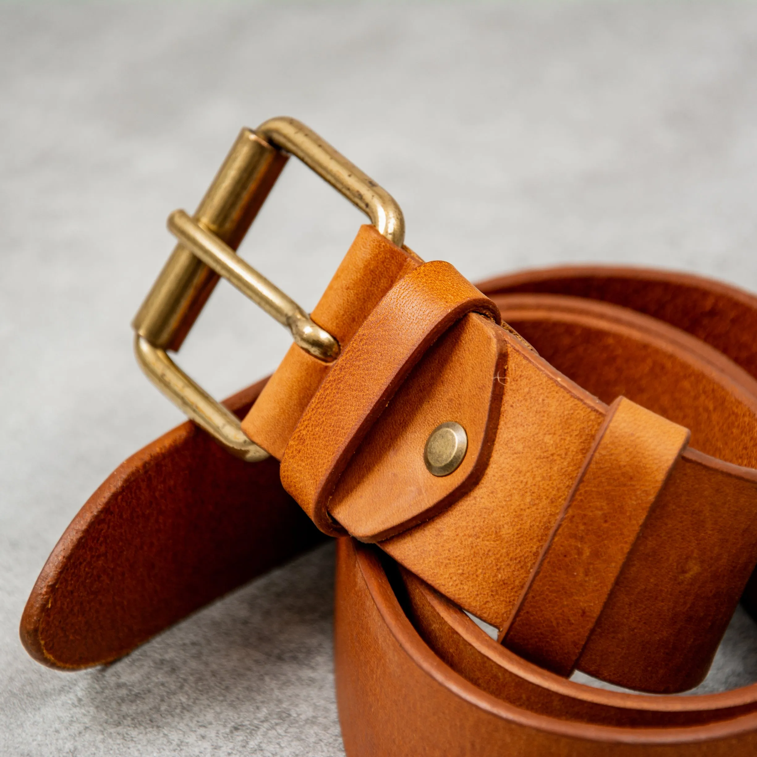 Nudie Pedersson Leather Belt - Toffee Brown