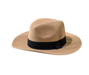 Panama Glossy Weave Hat - Natural