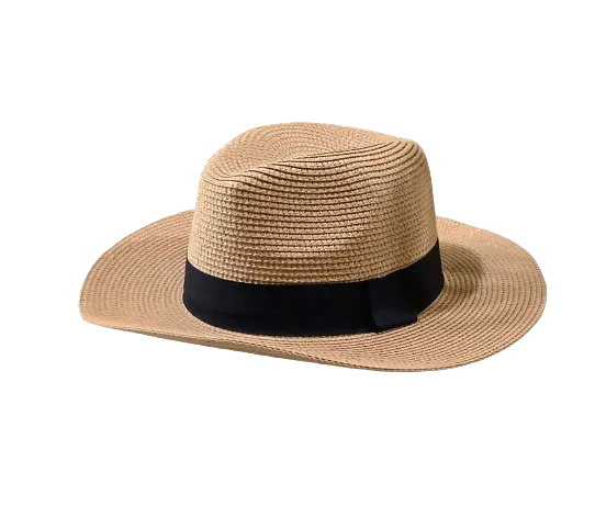 Panama Glossy Weave Hat - Natural