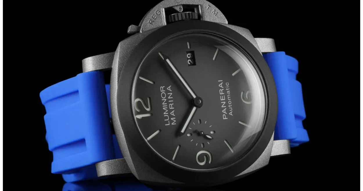 Panerai Gulfstream Blue Rubber Straps