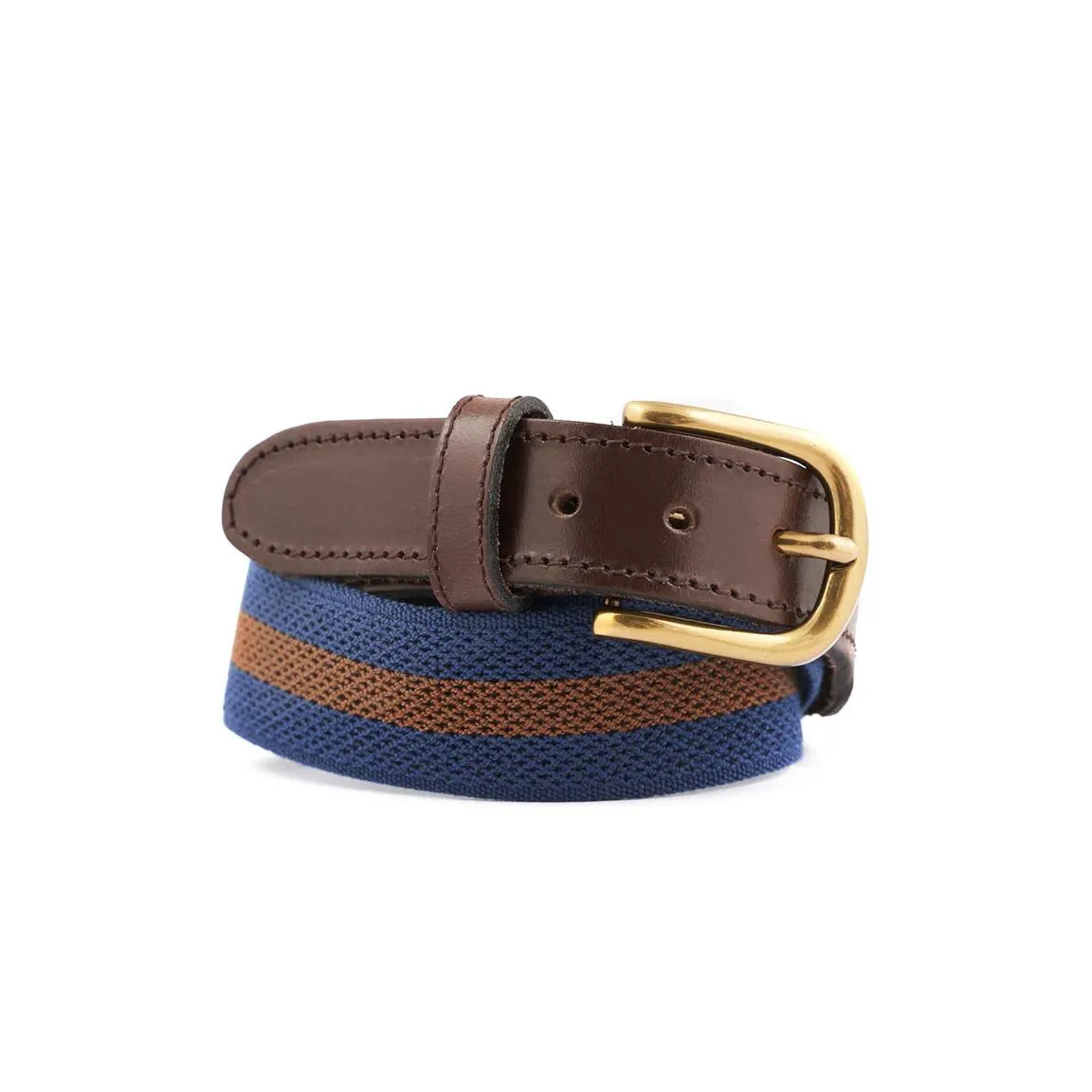 RAF Blue & Caramel Canvas Webbing Belt