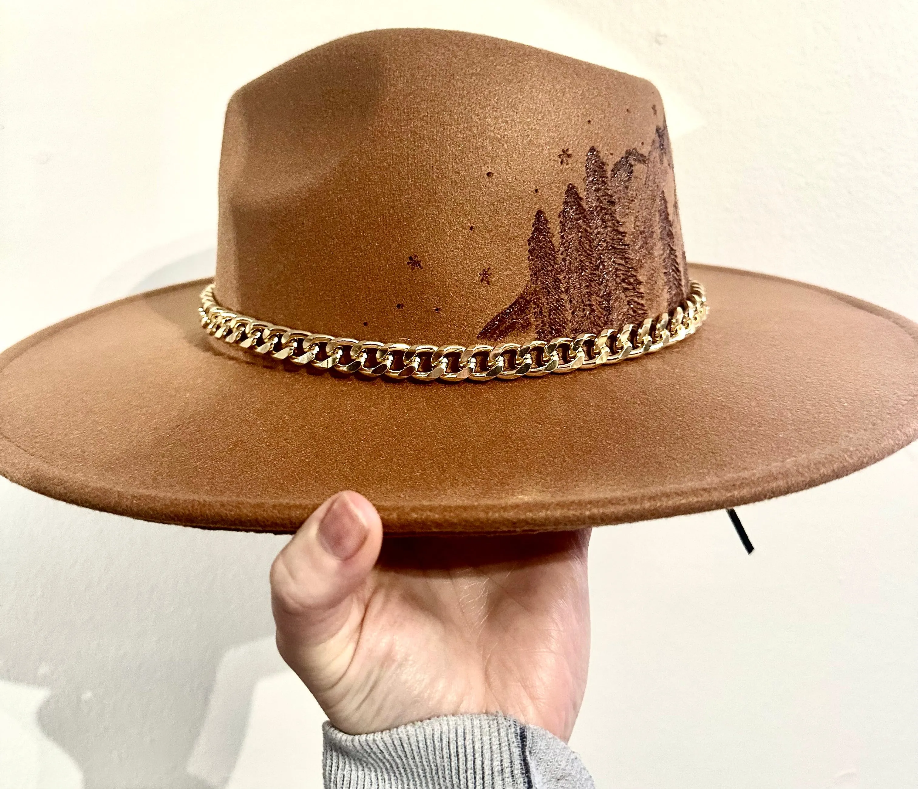 Rocky Mountain Nights Custom Burned Hat