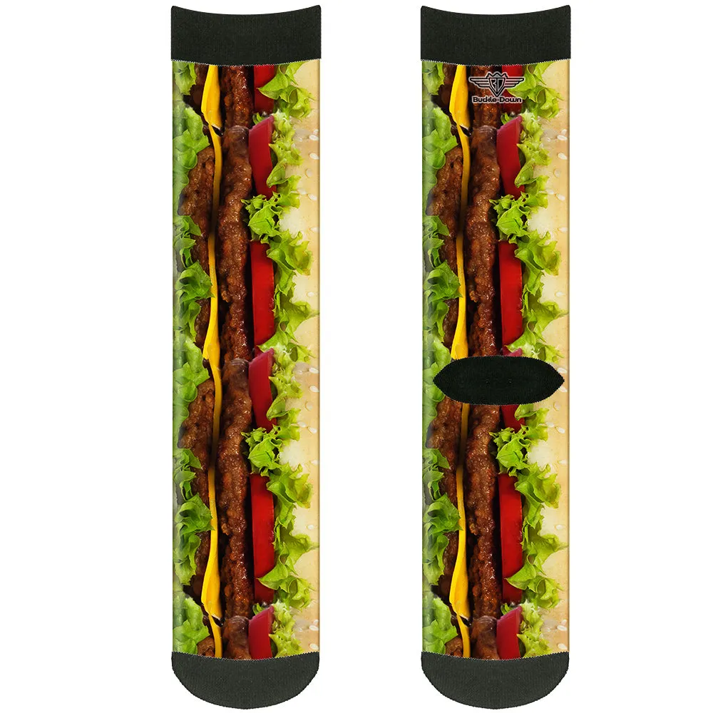 Sock Pair - Polyester - Hamburger Vivid - CREW