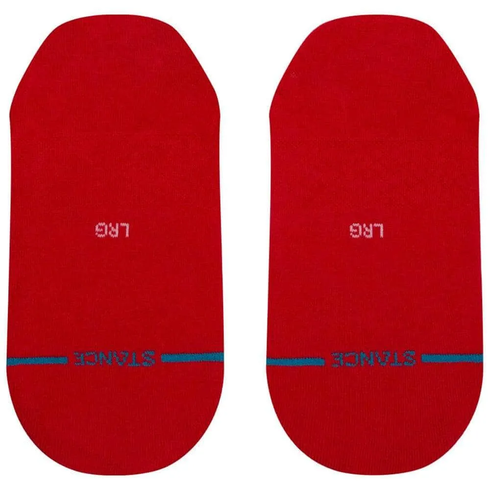 Stance Icon Super Invisible/No Show Ankle Socks - Red