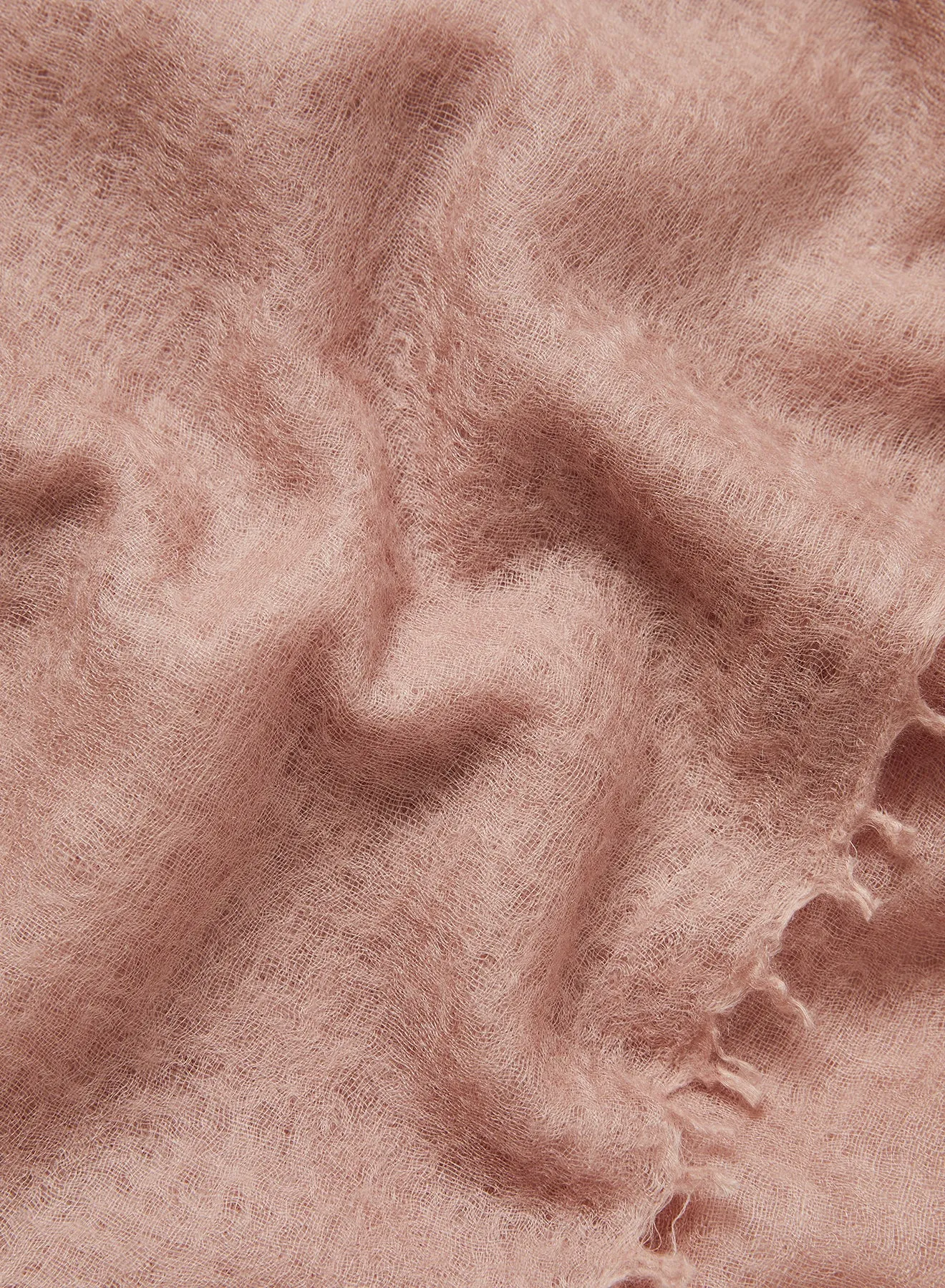 THE FEATHERWEIGHT - Light pink woven cashmere scarf