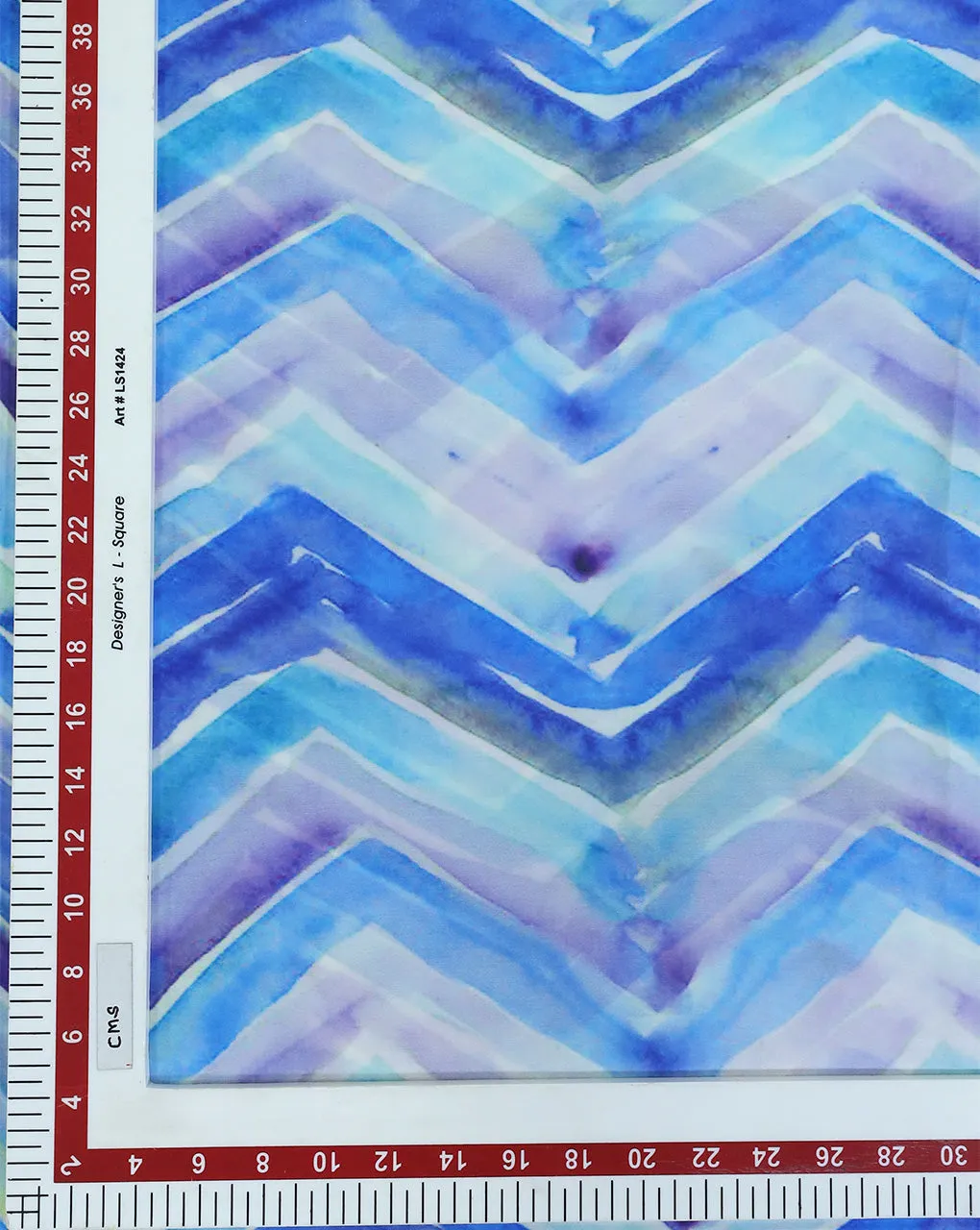 TIE & DYE PATTERN SATIN GEORGETTE FABRIC