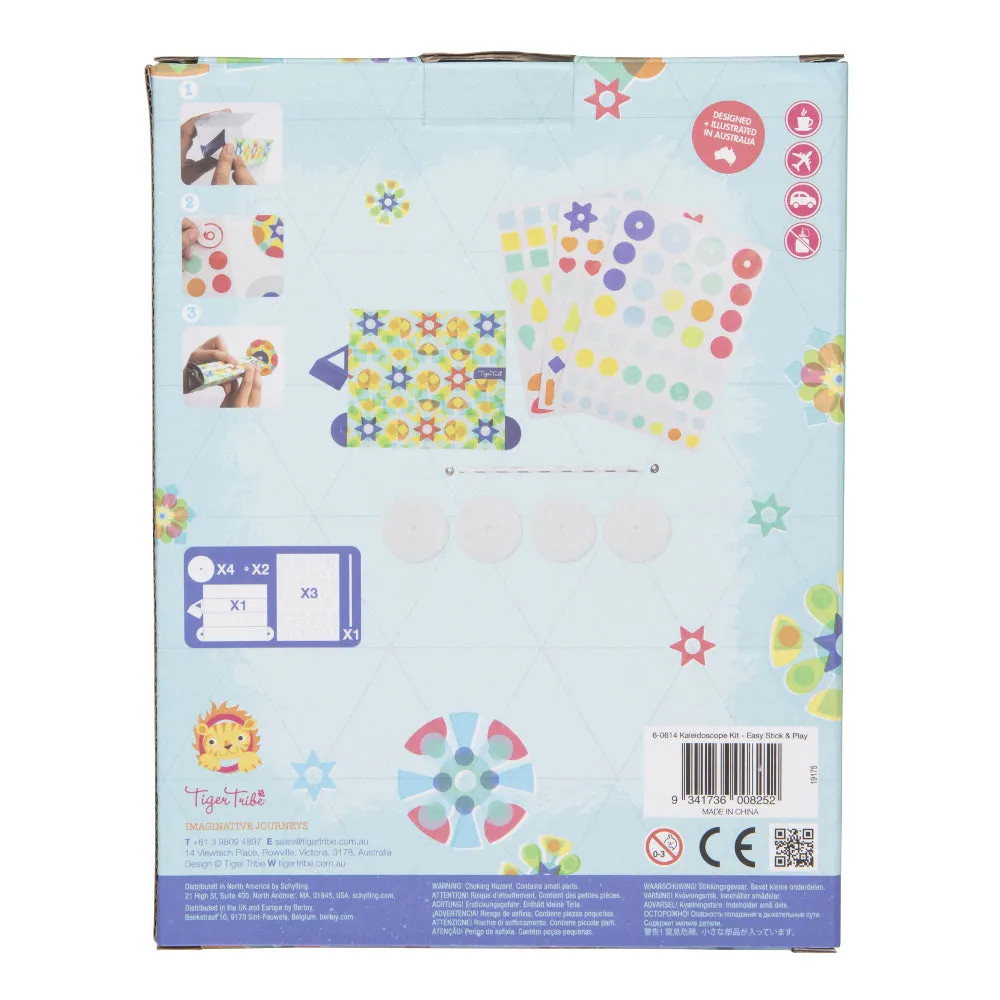 Tiger Tribe Kaleidoscope Kit -Easy Stick & Play