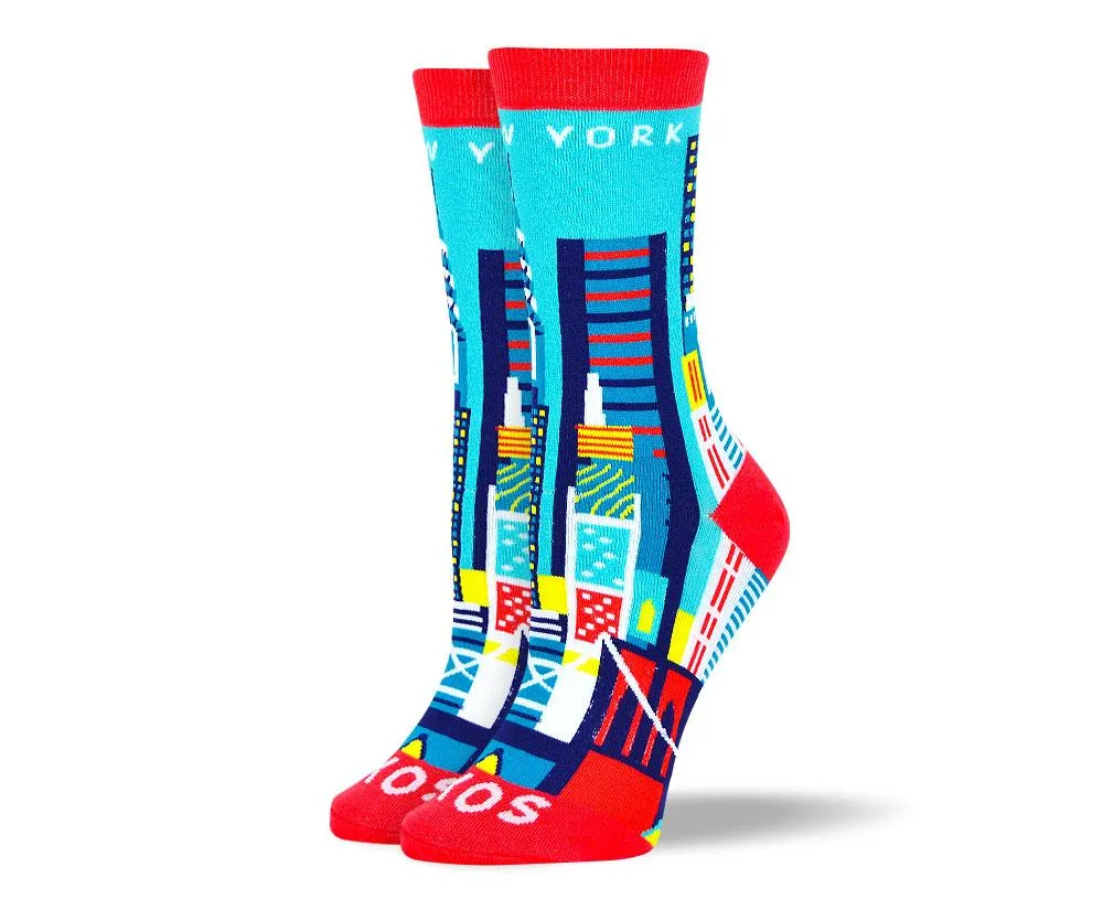 Women's Colorful New York Dress Socks